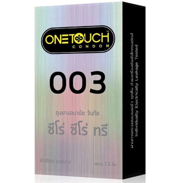 วันทัชถุงยางอนามัยซีโร่ซีโร่ทรี003ขนาด52มม. แพค 12ชิ้น