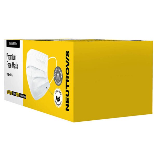 นิวโทรวิสหน้ากากพรีเมี่ยมสีคอตตอนไวท์ 30ชิ้น - Image 5